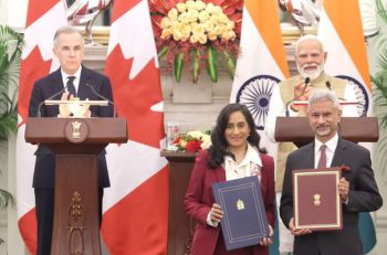 List of Outcomes: Visit of Prime Minister of Canada to India